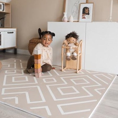 Eeveve Puzzelmat modern blocks - desert sand