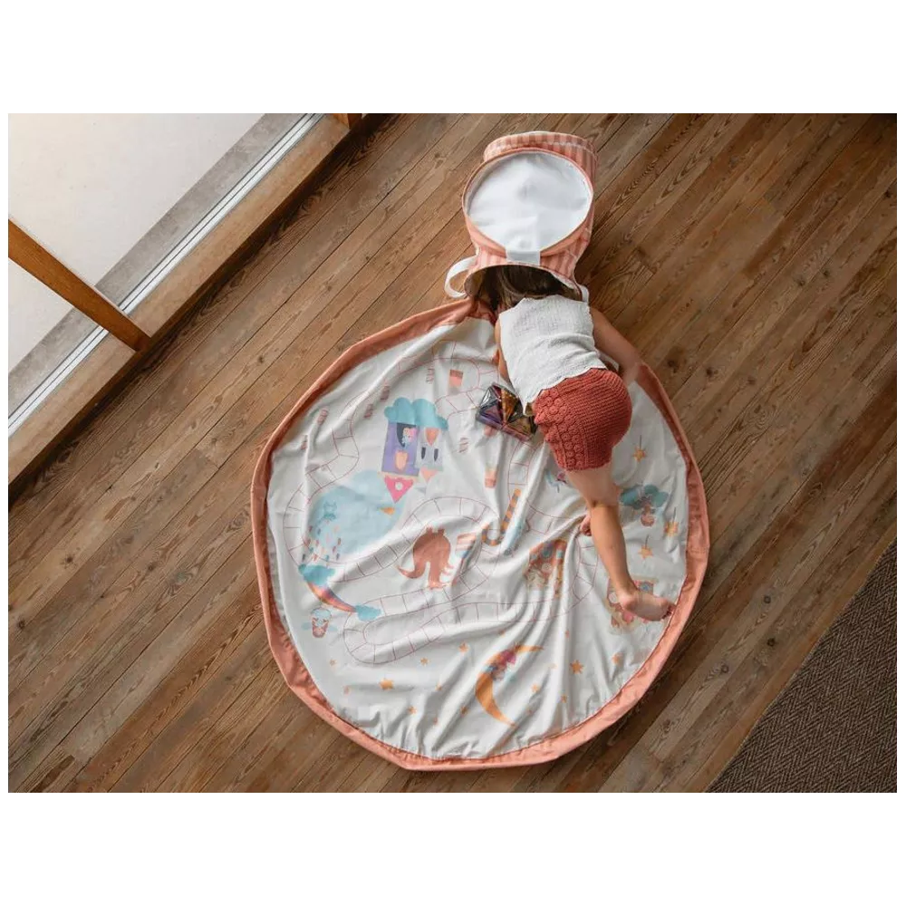 Play & Go Speelmat-Opbergzak Fairyworld Dusty Rose 140 cm