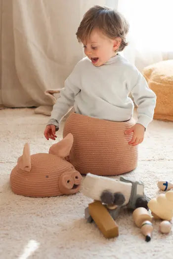 Basket Big Peggy The Pig - Lorena Canals