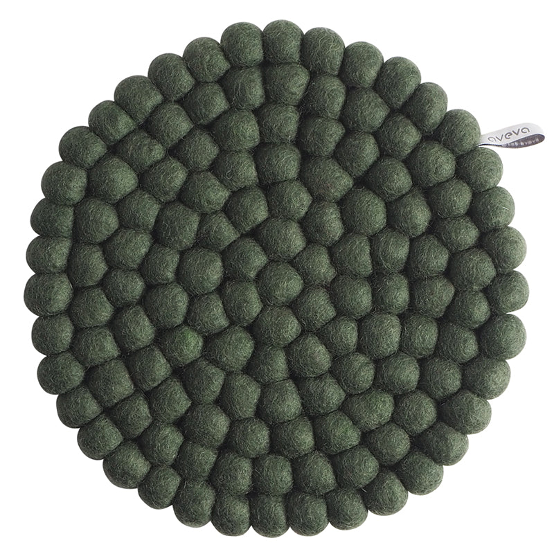 Potonderzetter L rond D25cm Moss Green - Aveva