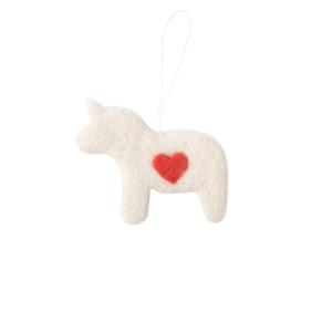 Little hangings Dala Horse White - Aveva
