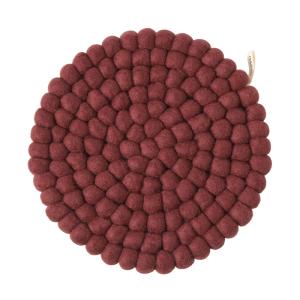 Potonderzetter L rond D25cm Burgundy - Aveva