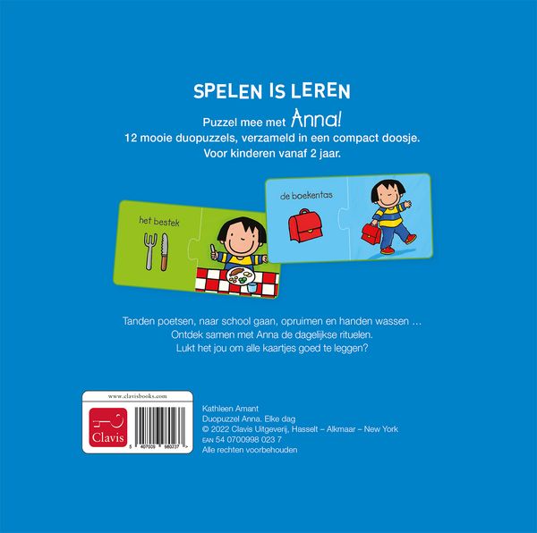 Duopuzzel Anna. Elke dag