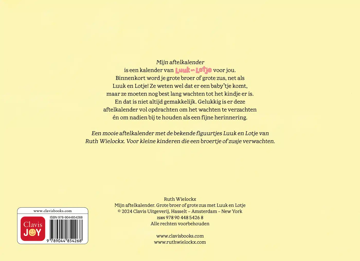 Mijn aftelkalender broertje/zusje