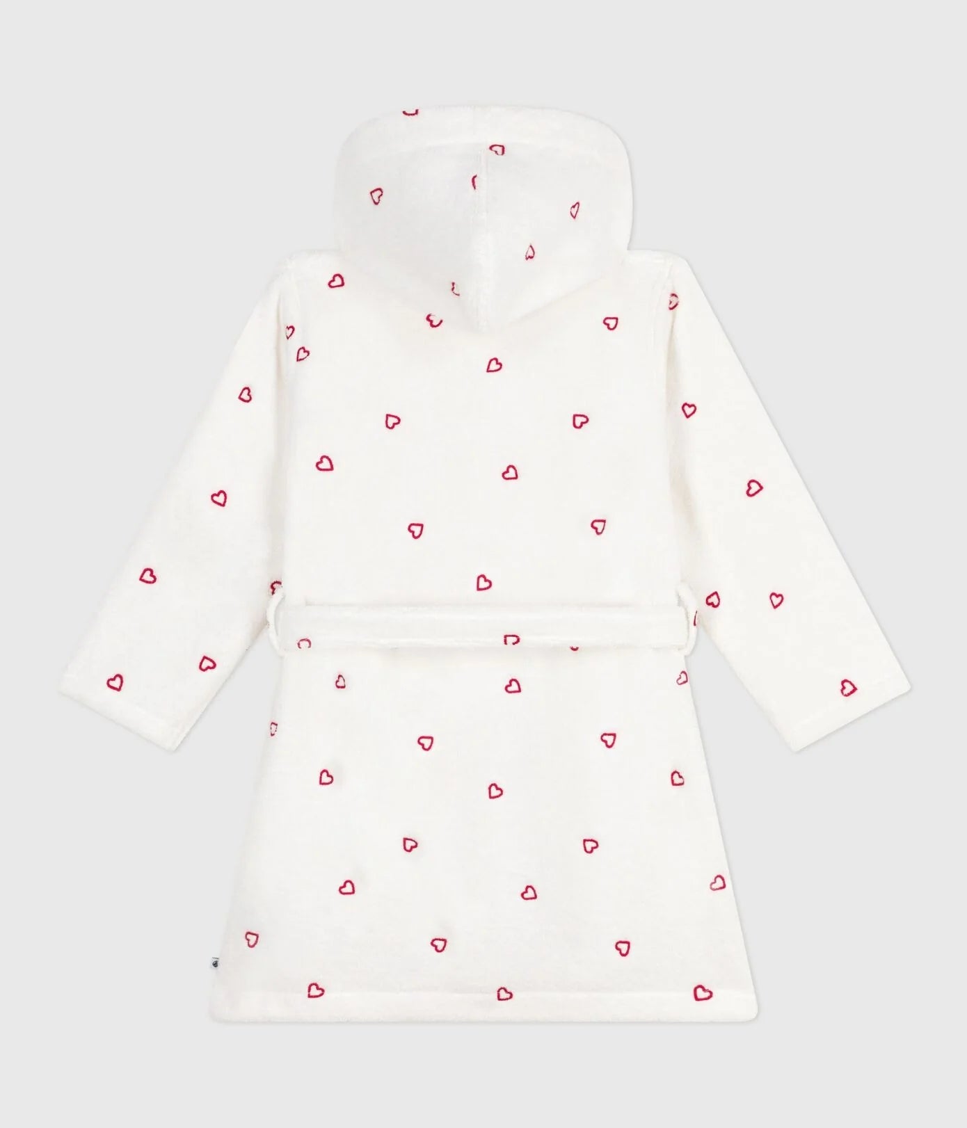 Badjas geborduurde hartjes - Petit Bateau