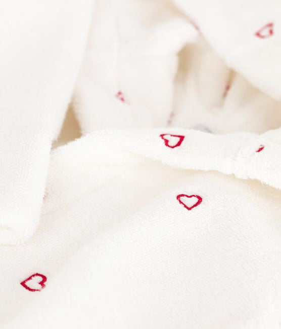 Badjas geborduurde hartjes - Petit Bateau