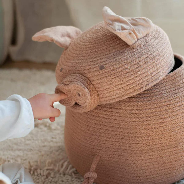 Basket Big Peggy The Pig - Lorena Canals