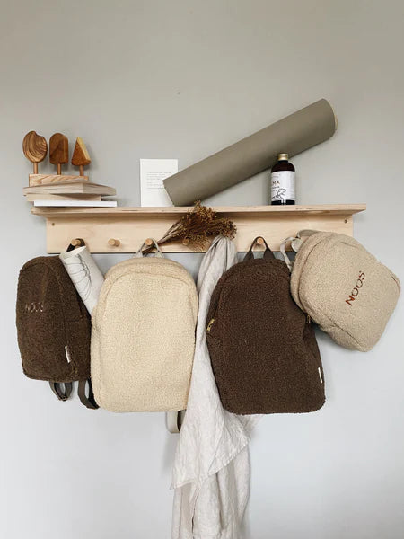 Ecru teddy midi backpack - Studio Noos