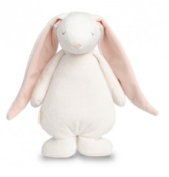 Moonie The Humming Friend Powder 2.0 - hartslag knuffel - konijn - roze oren