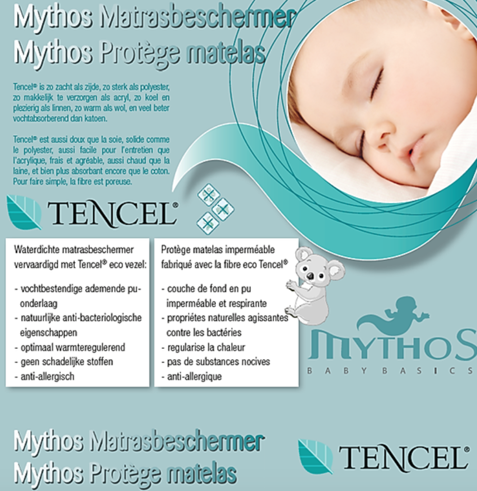 Hoeslaken Tencel park 75x95 Wit Mythos