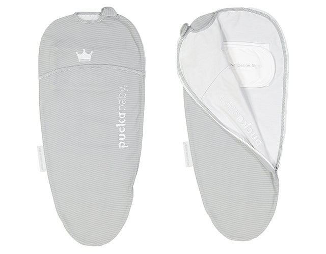 Puckababy Mini (3-6M) - Grey Stripe