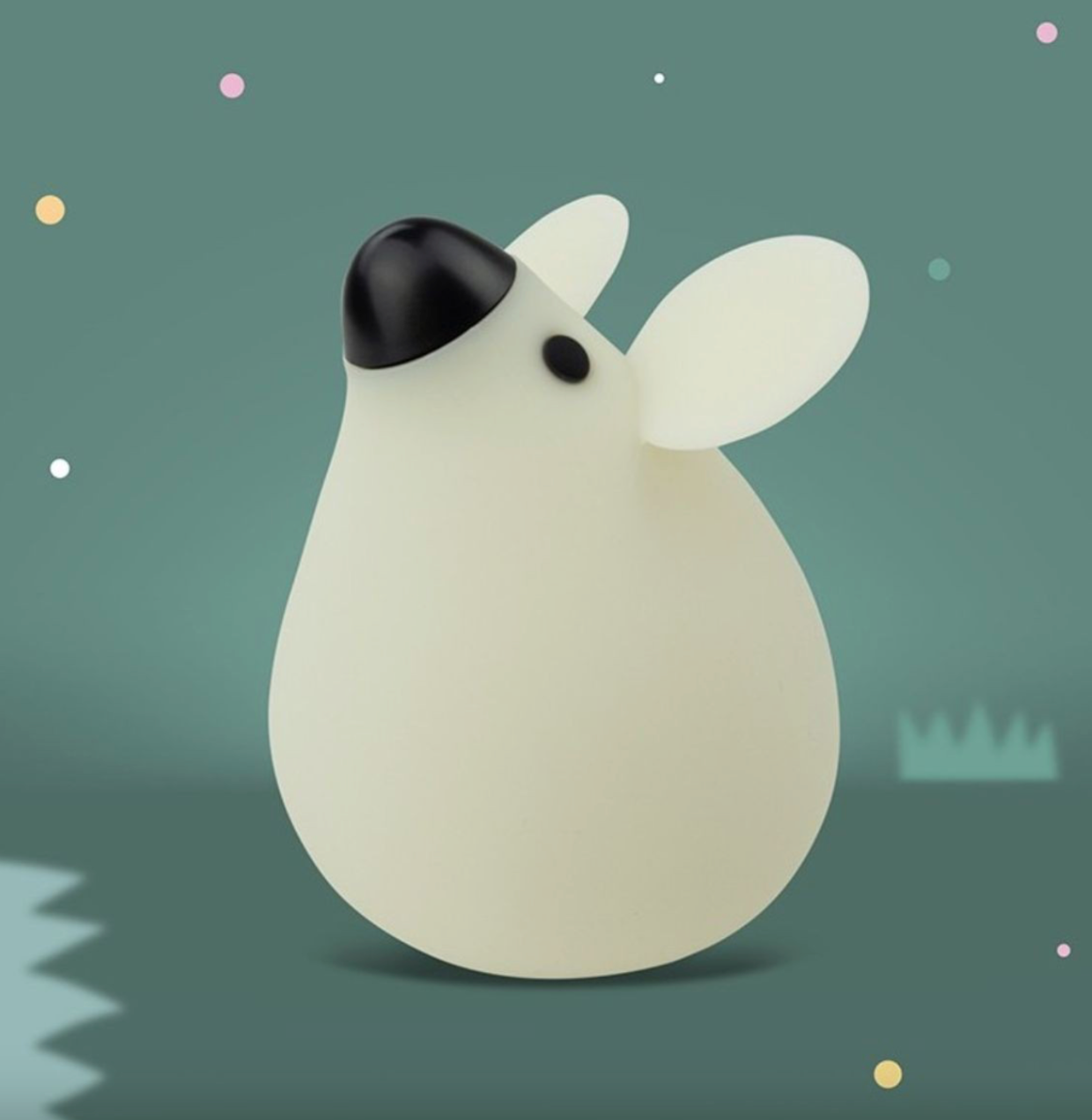 Nachtlamp Mouse White - Mary's