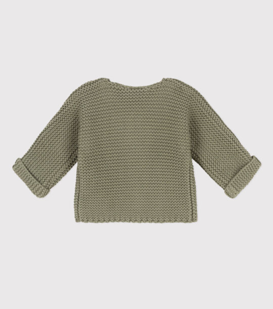 Gebreide unisex babycardigan - Petit Bateau