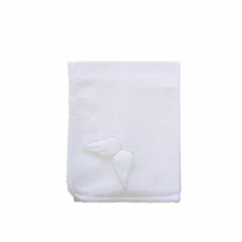 Tetradoek dekentje Cotton Angel white zilver - Baby Gi