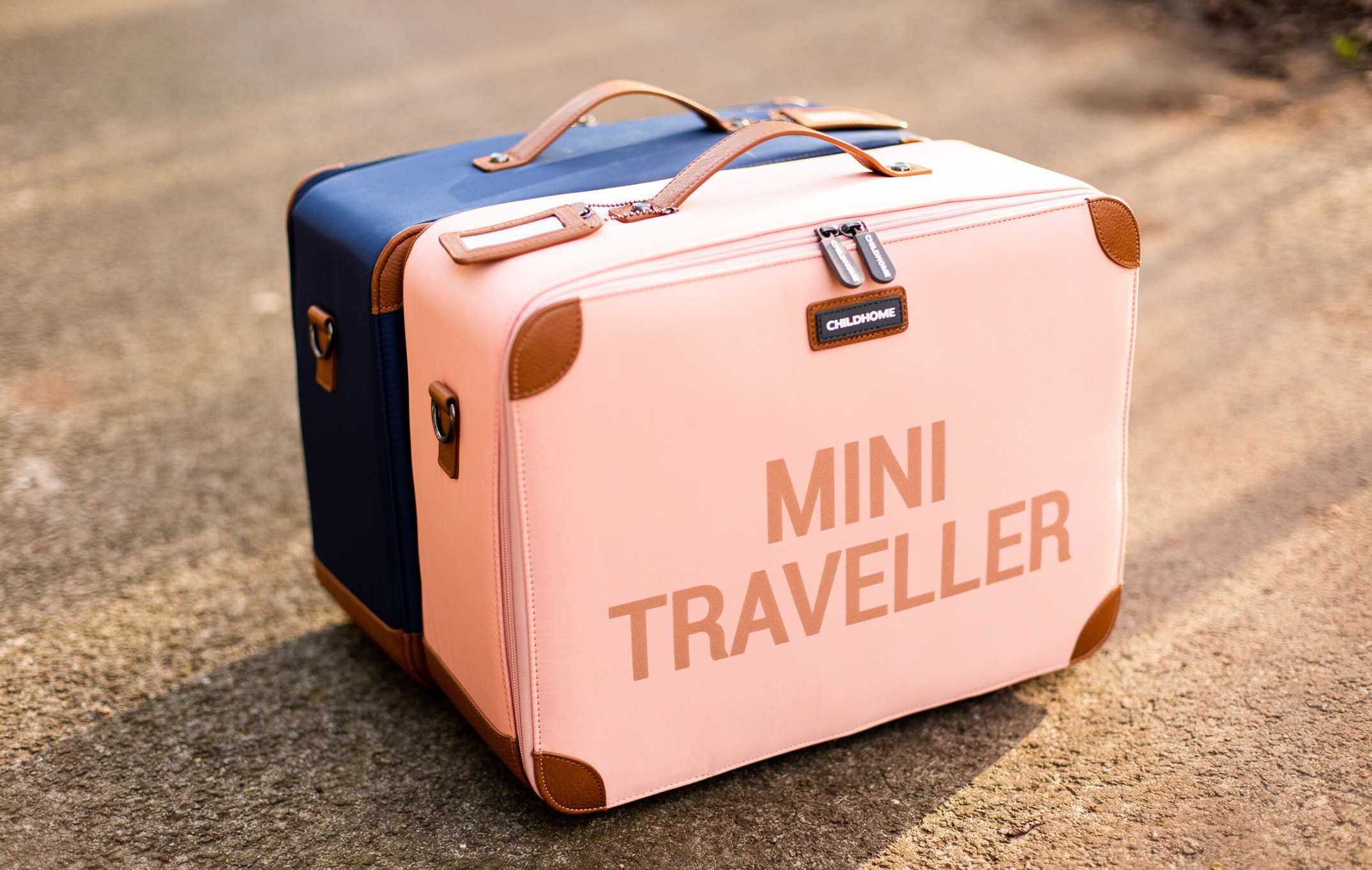Mini Traveller Kinderkoffer - roze koper - Childhome