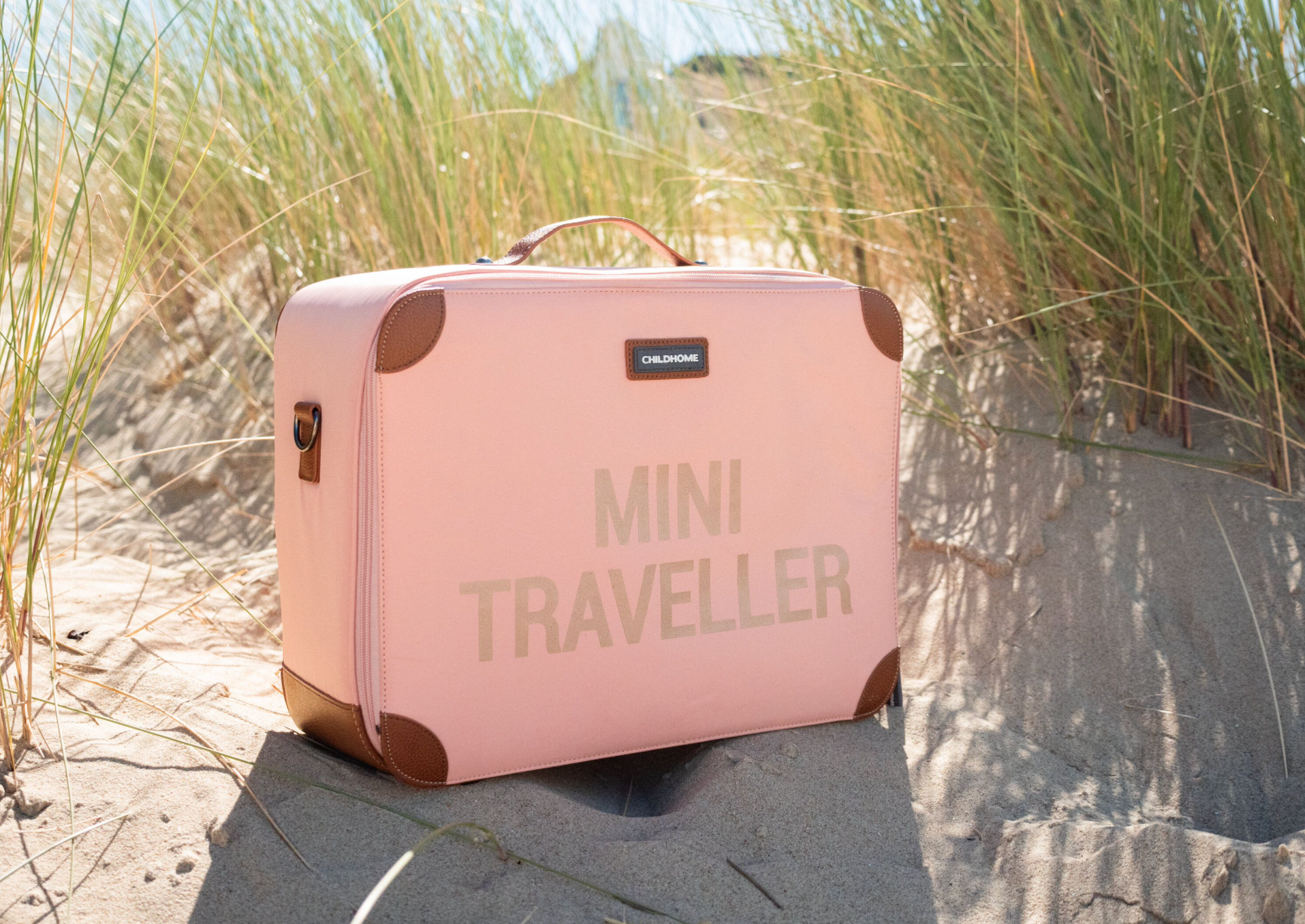 Mini Traveller Kinderkoffer - roze koper - Childhome