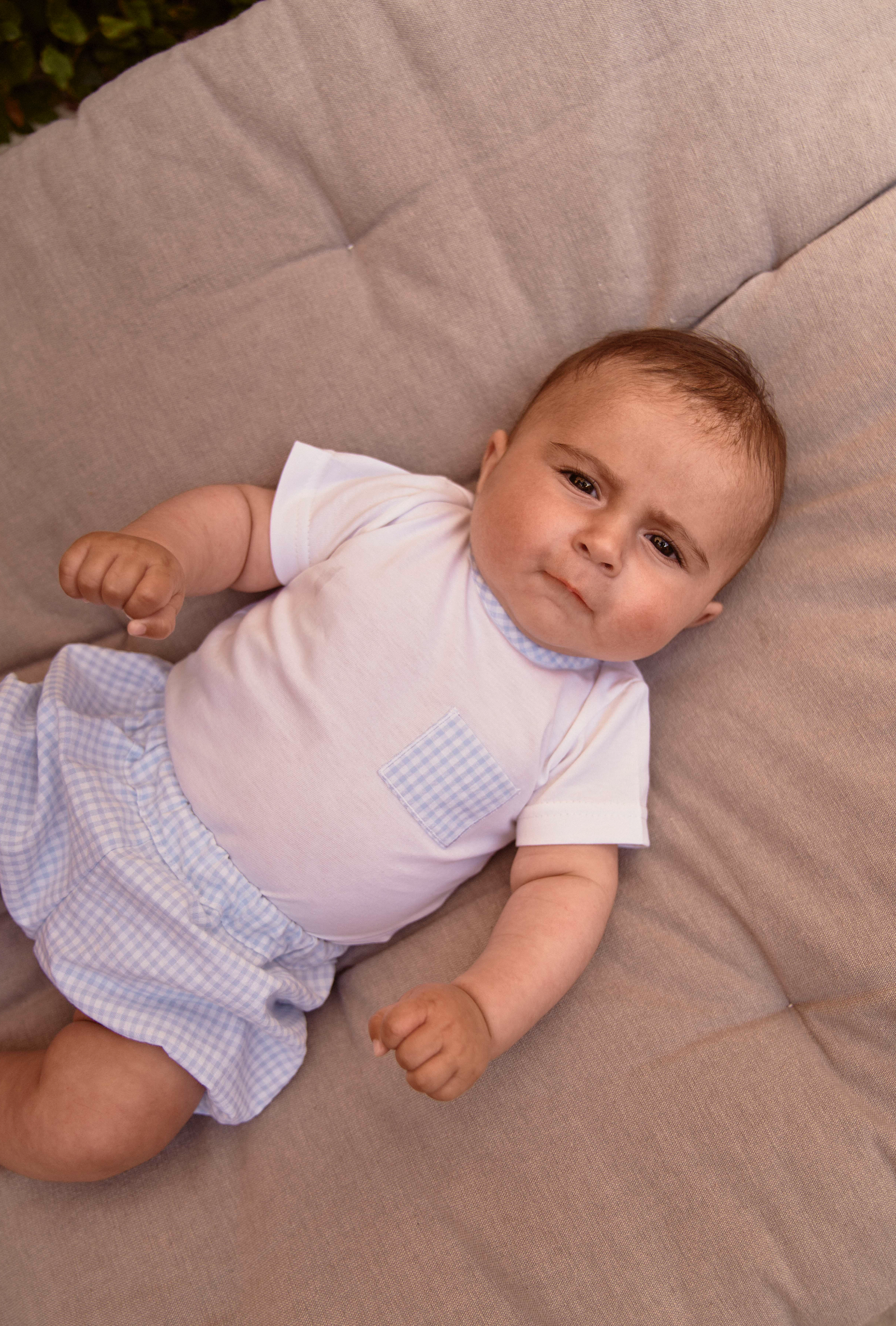 Body vichy blauw - Baby Gi