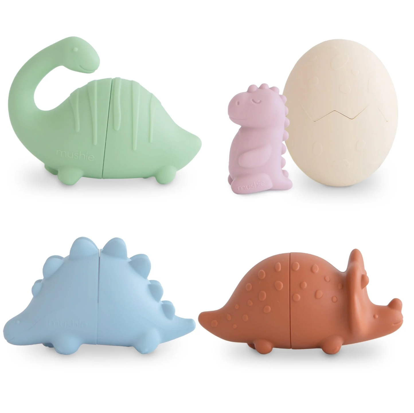 Badspeelgoed Dino - set van 4 - Mushie