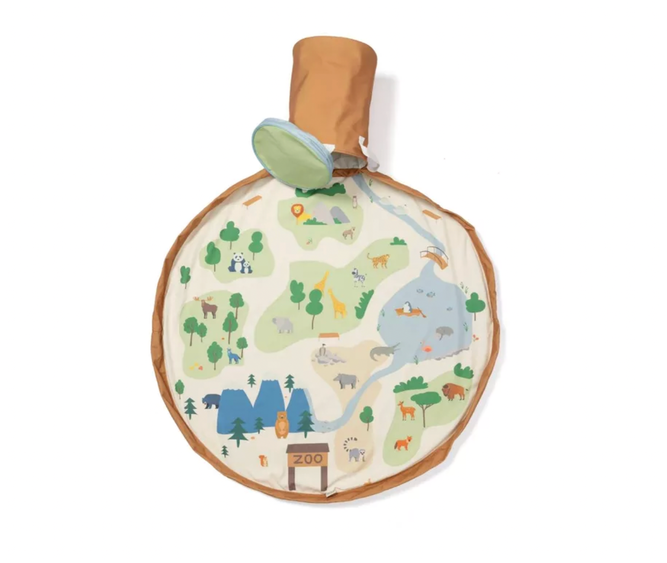 Play & Go Speelmat-Opbergzak Soo Zoo 140 cm