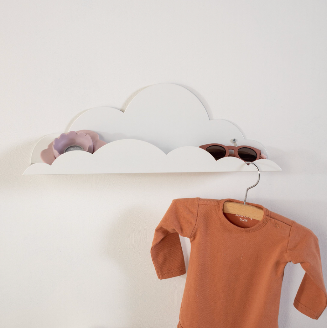 Wandrek Wolk - Metaal Wit