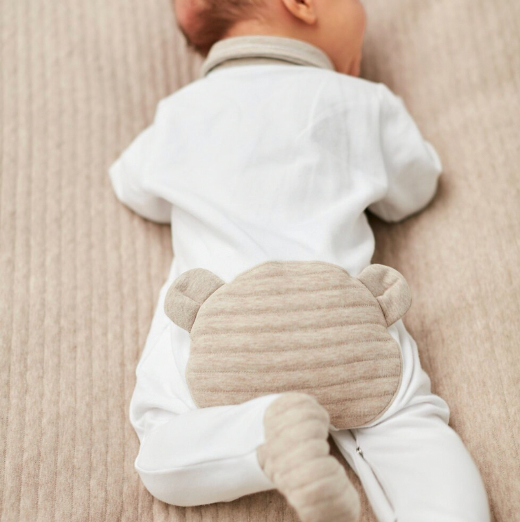 Geschenkset Slab/Babypakje beige - First