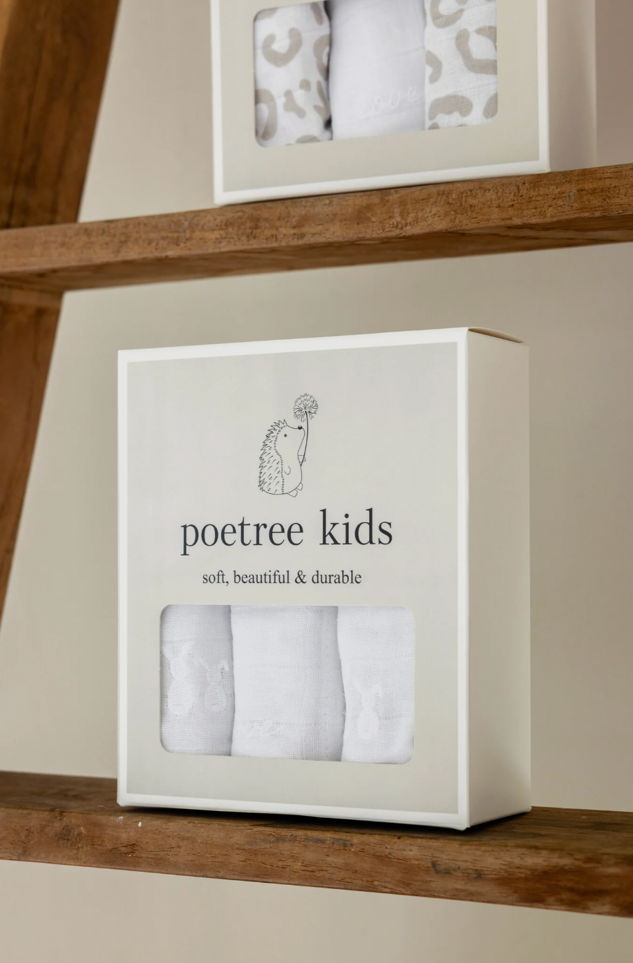 Set van 3 hydrofiele doekjes - Poetree Kids