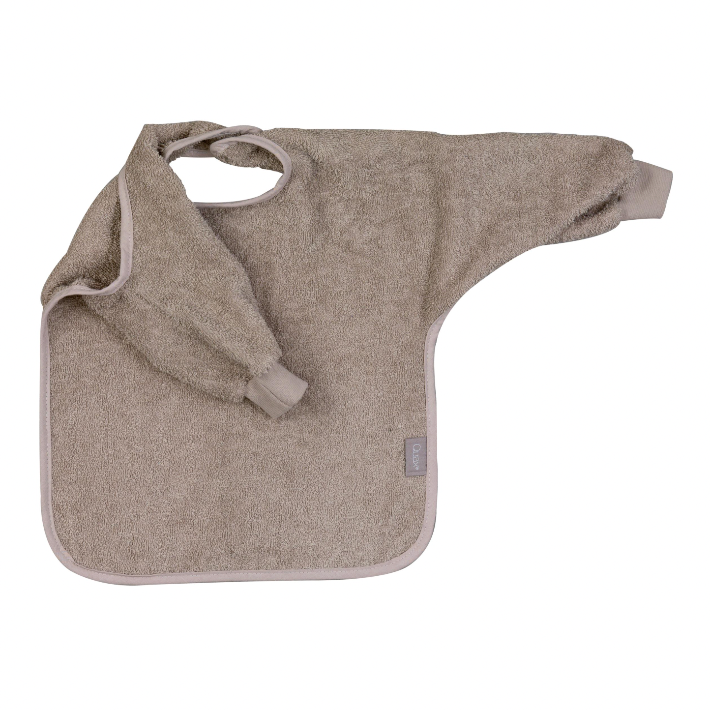 Slabbetje met mouwen - Badstof - Stone kleur - Quax