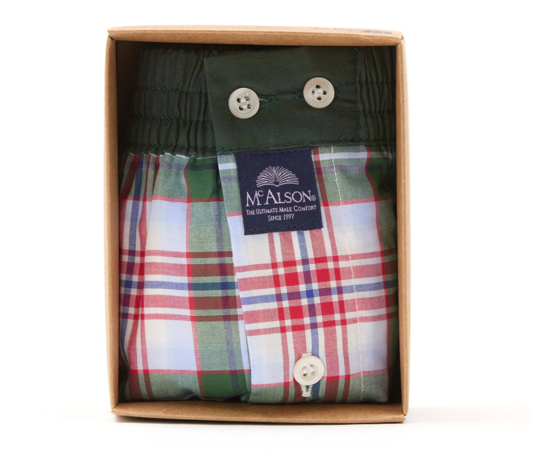 Mc Alson M5230 - Tartan green, red & light blue