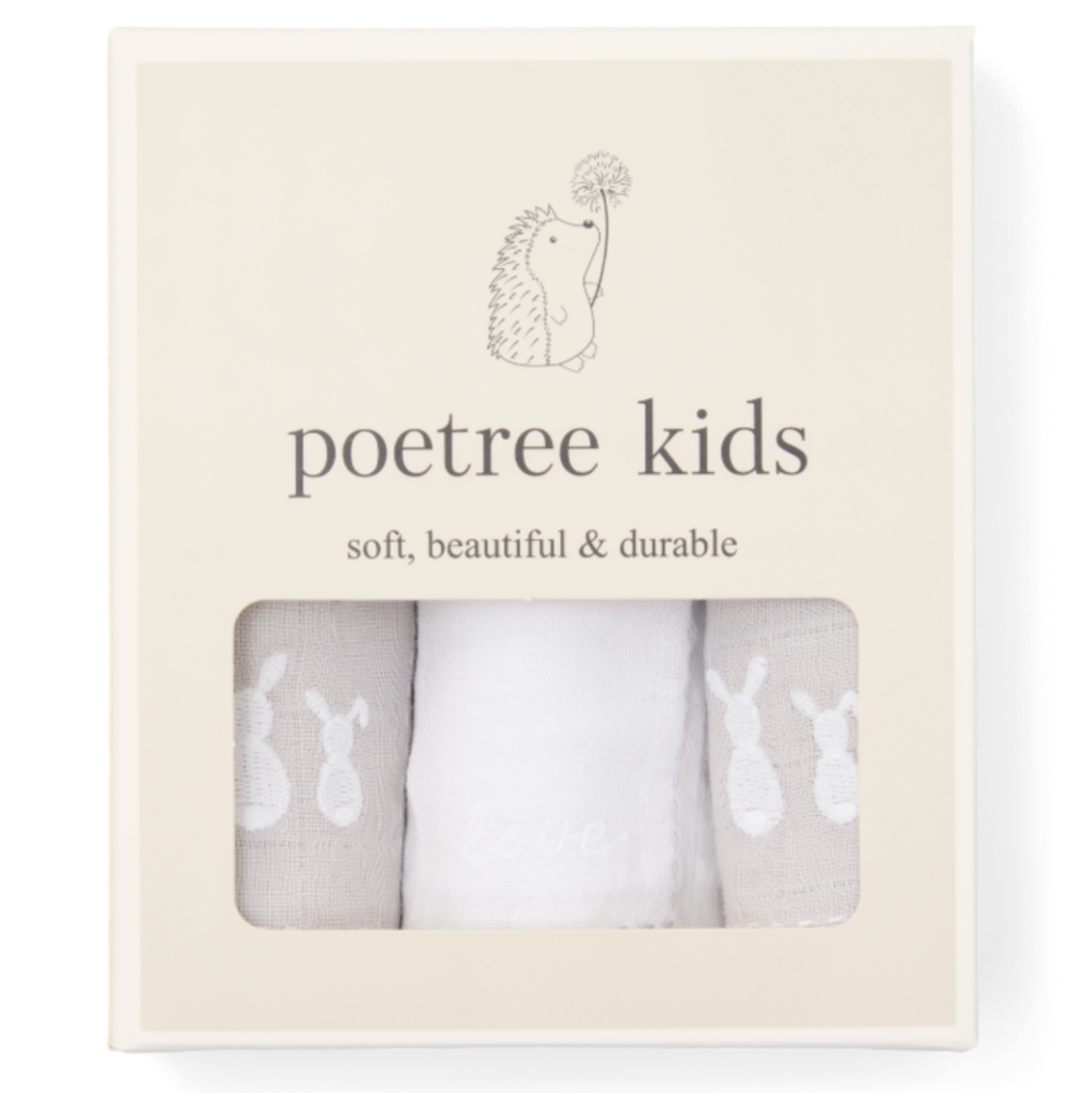 Hydrofiele doekjes set van 3 - Poetree Kids