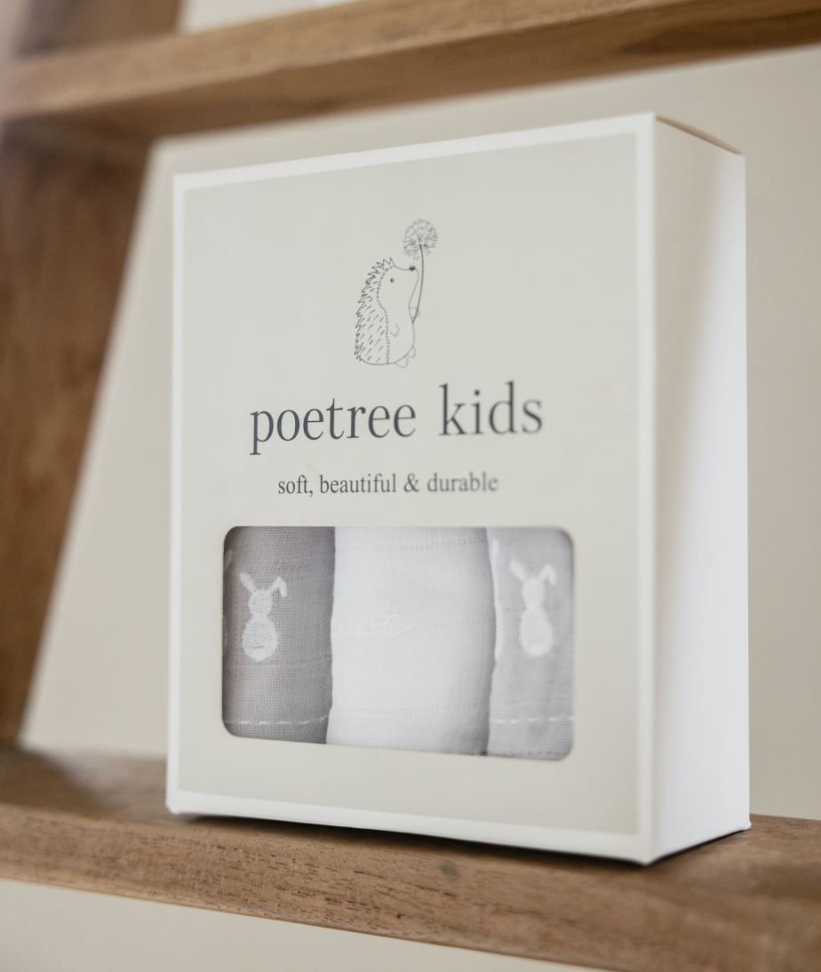 Hydrofiele doekjes set van 3 - Poetree Kids