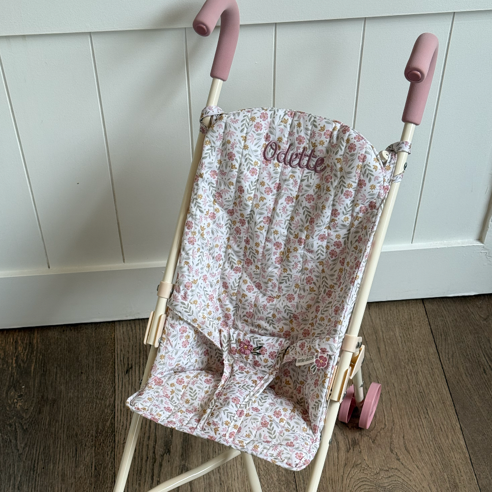 Poppenbuggy Little Dutch – Roze – Soft Flower