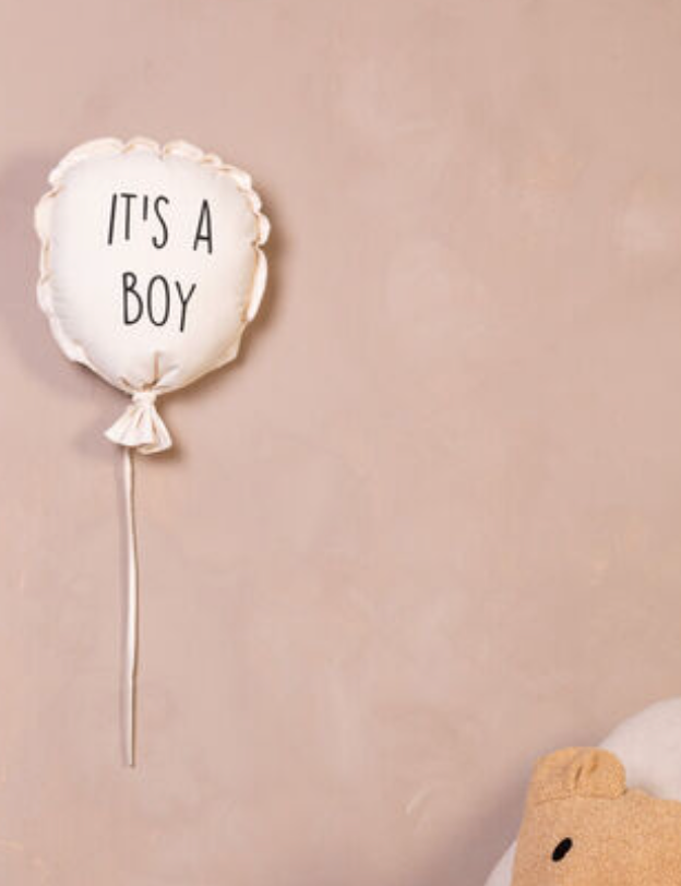 Canvas Ballon - It's A Girl / Boy - Muurdecoratie