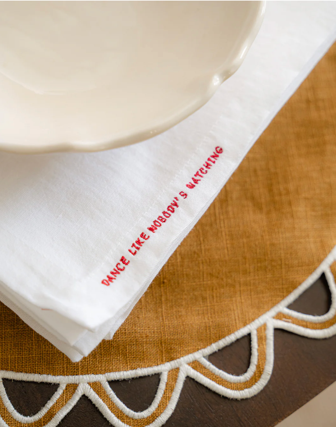Servetten met quote