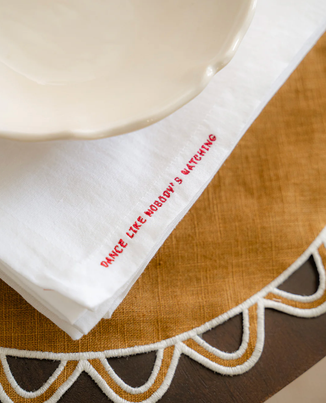 Servetten met quote