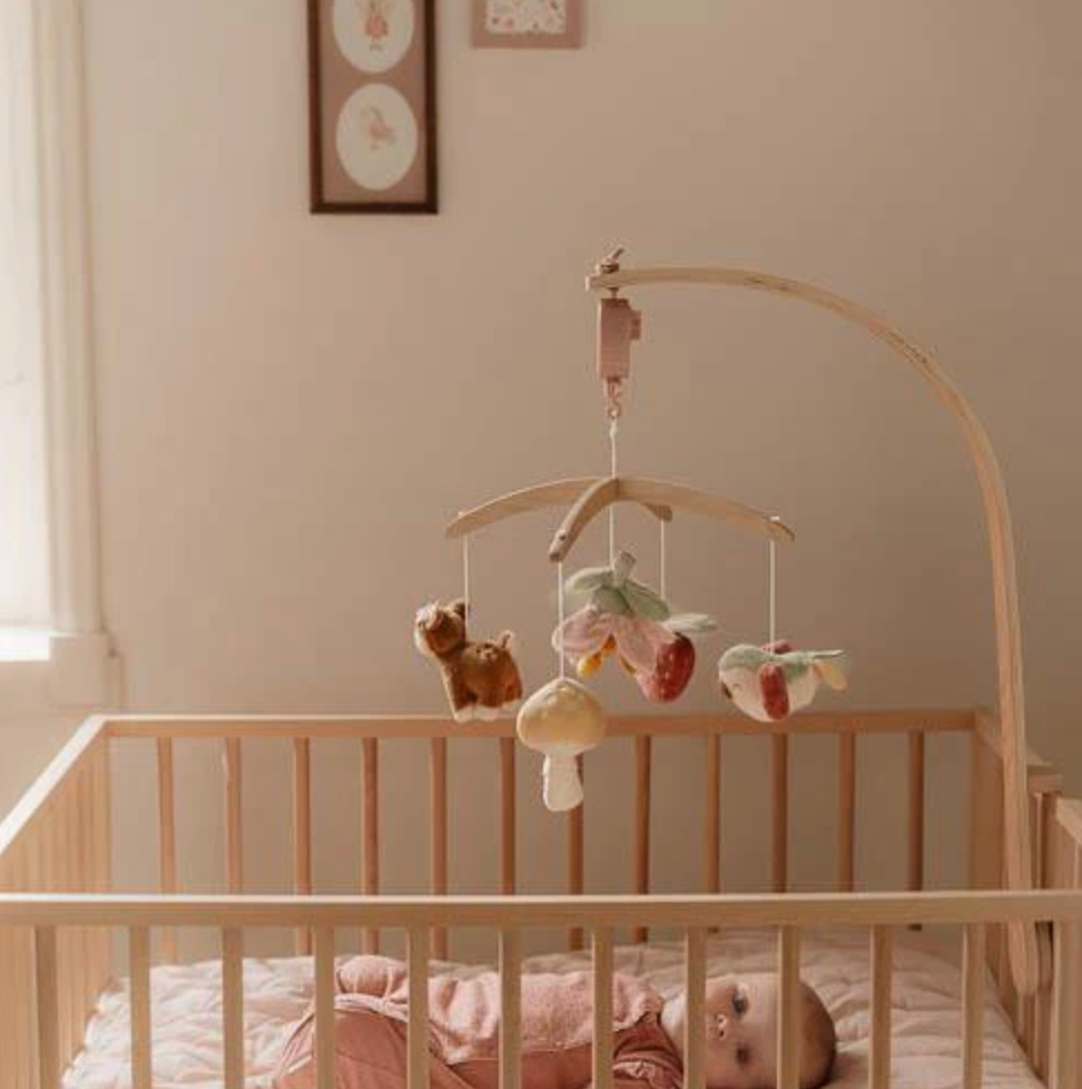Houten muziekmobiel - Roze - Fairy Garden - Little Dutch