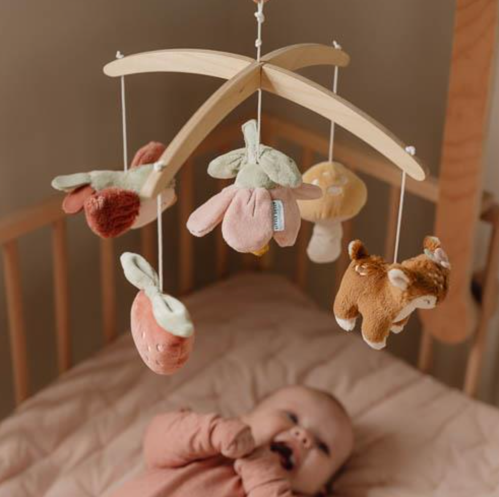 Houten muziekmobiel - Roze - Fairy Garden - Little Dutch