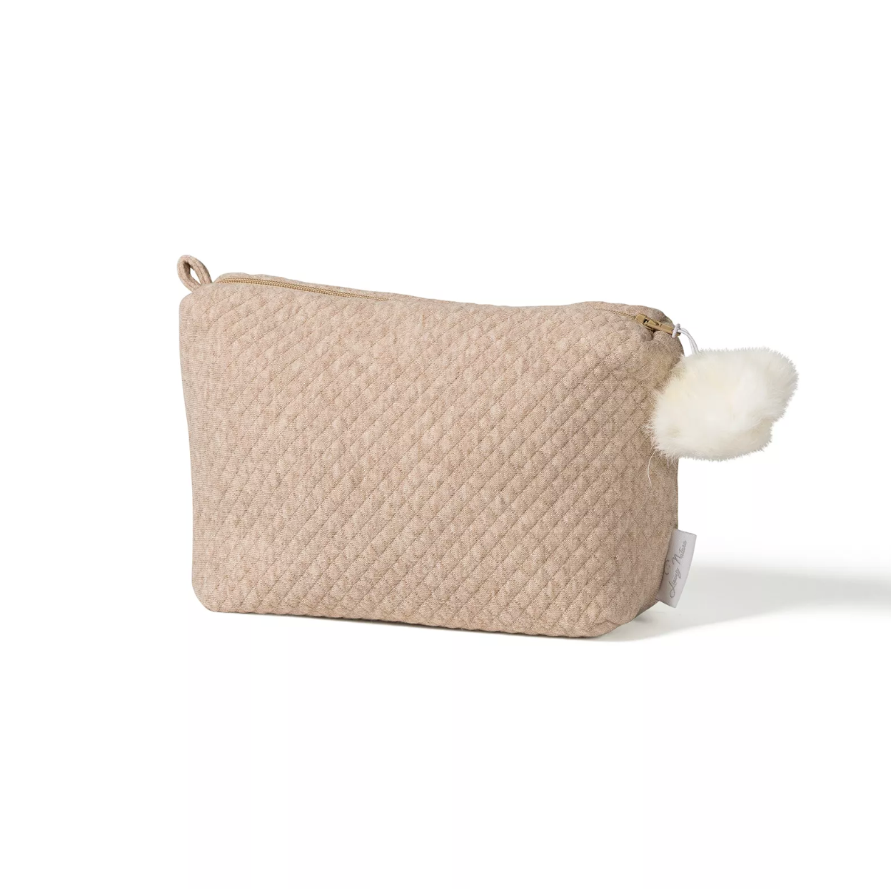 Toilettasje met pompon - Living Nature