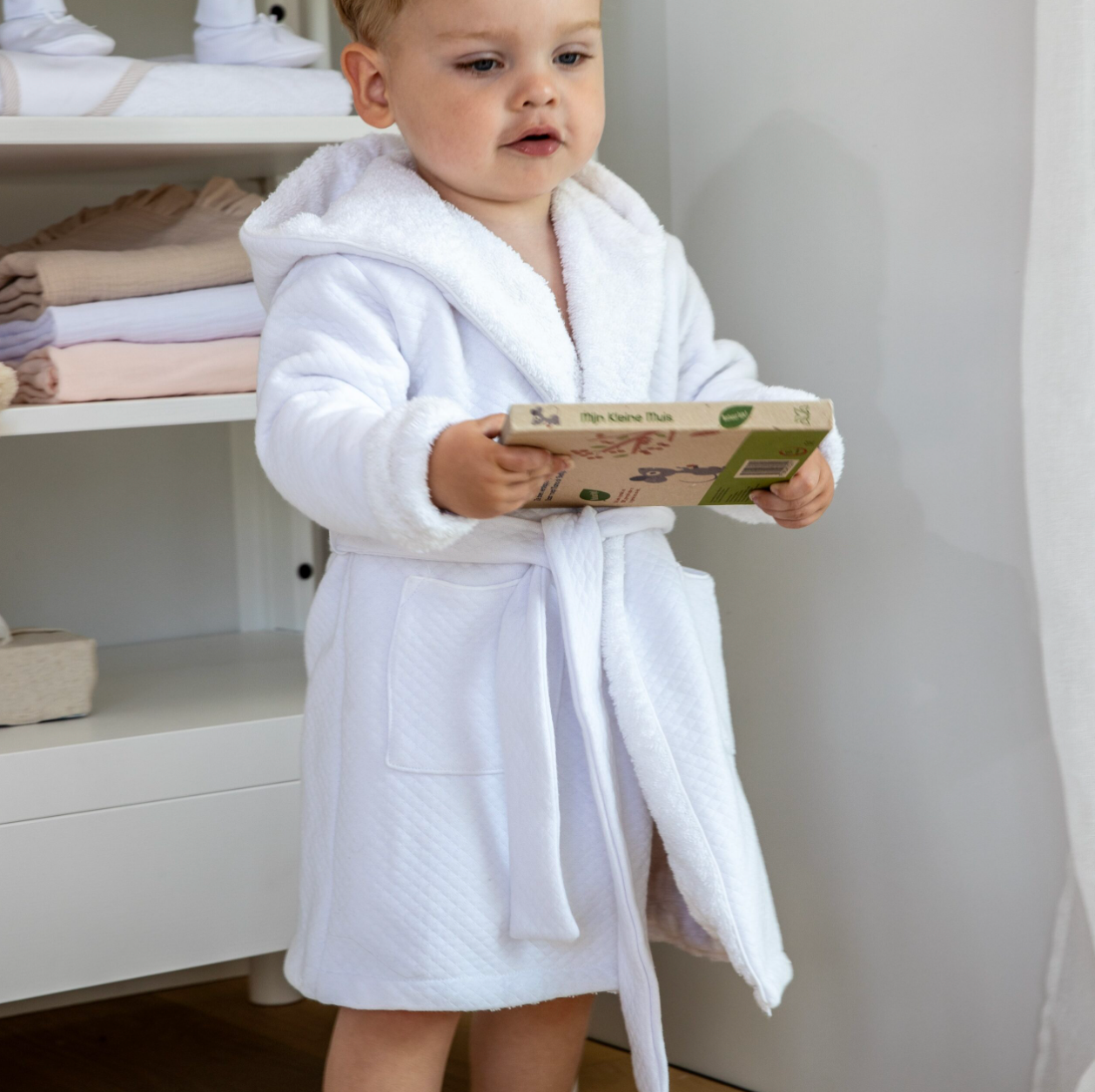 Badjas kids losange 1-3 jaar - Living Nature