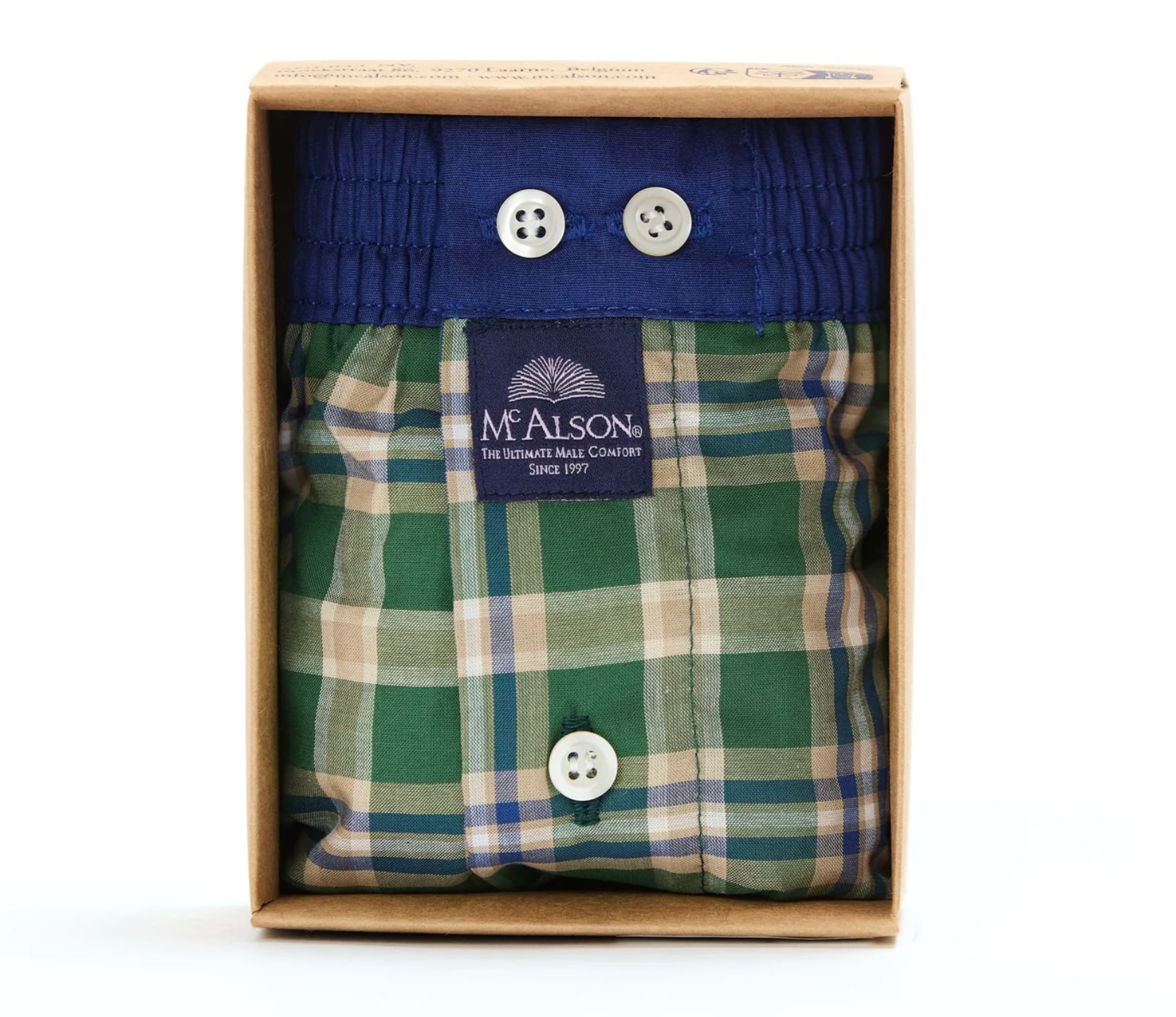 Mc Alson M5429 large of XL - tartan green