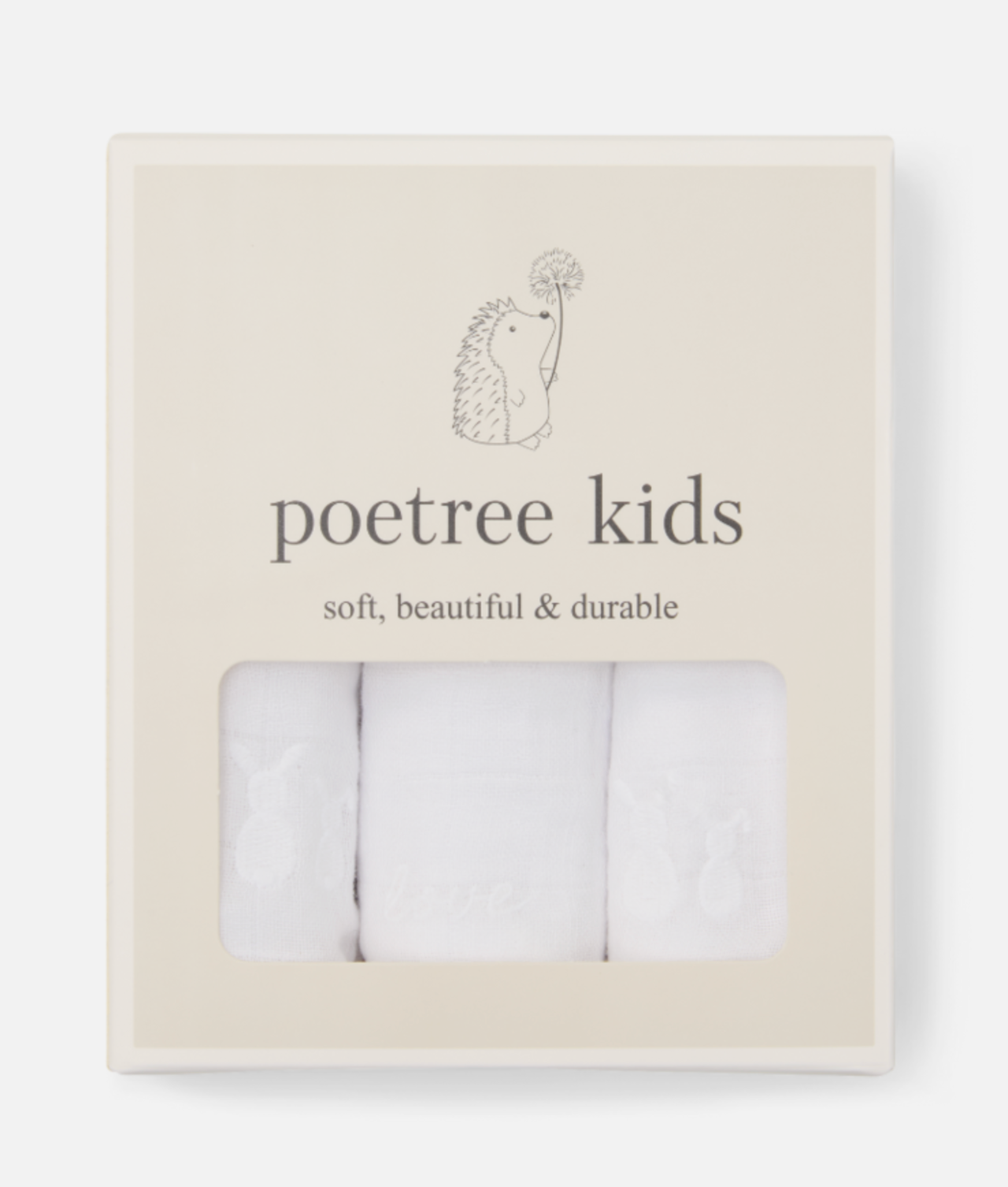 Hydrofiele doekjes set van 3 - Poetree Kids