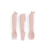 Done By Deer Kiddish Cutlery Set Deer Friends Powder