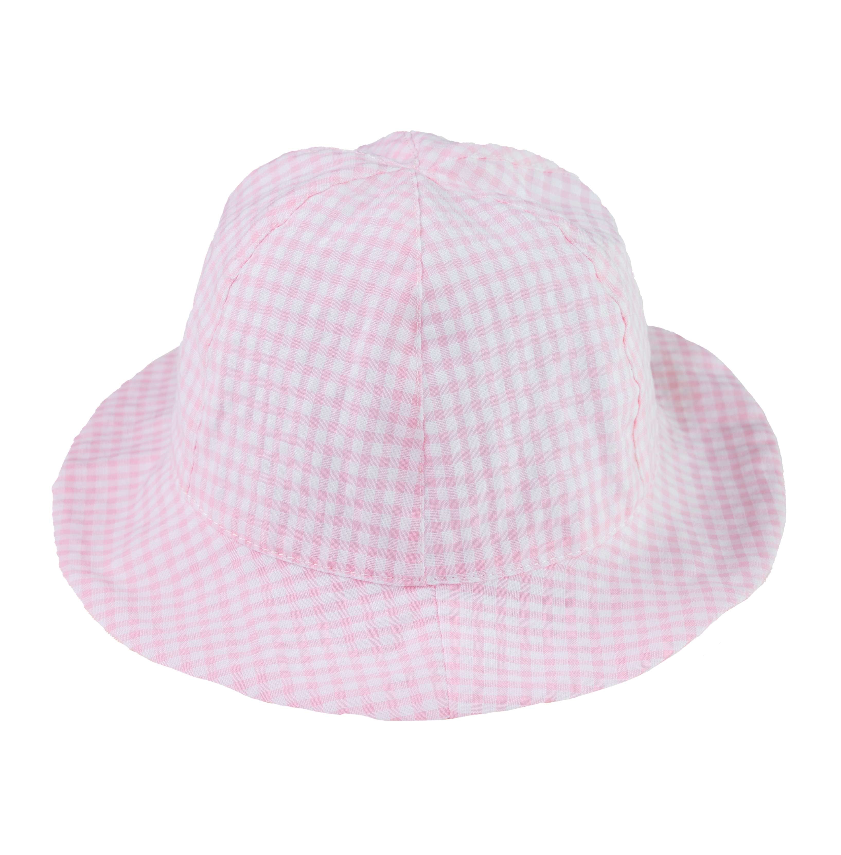 Hoedje vichy roze/ blauw - Baby Gi