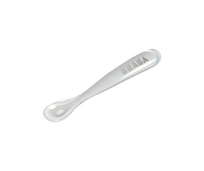 Beaba Siliconen lepel - 1ste Leeftijd - Mist Grey (1 stuk)