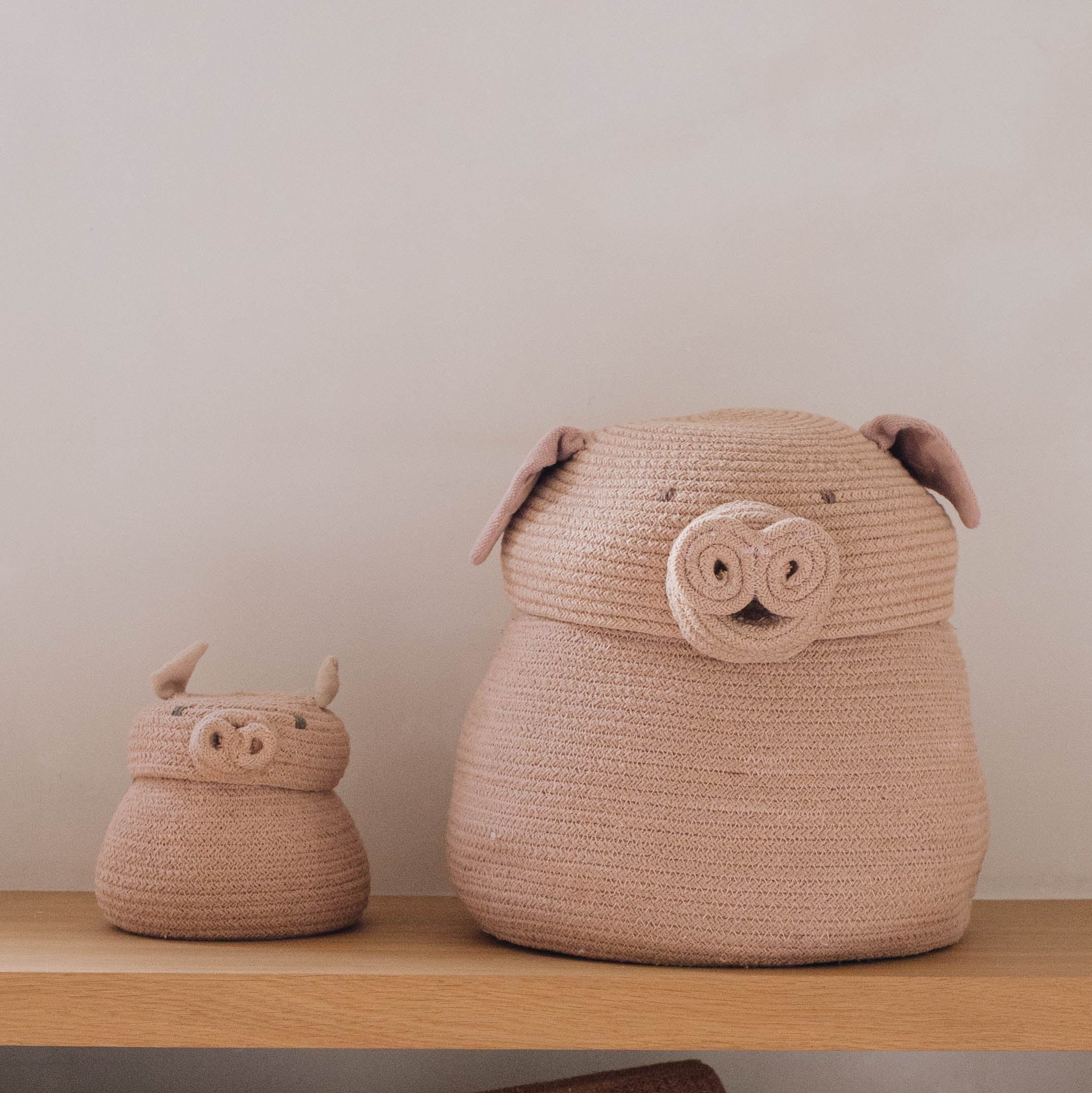 Basket Big Peggy The Pig - Lorena Canals