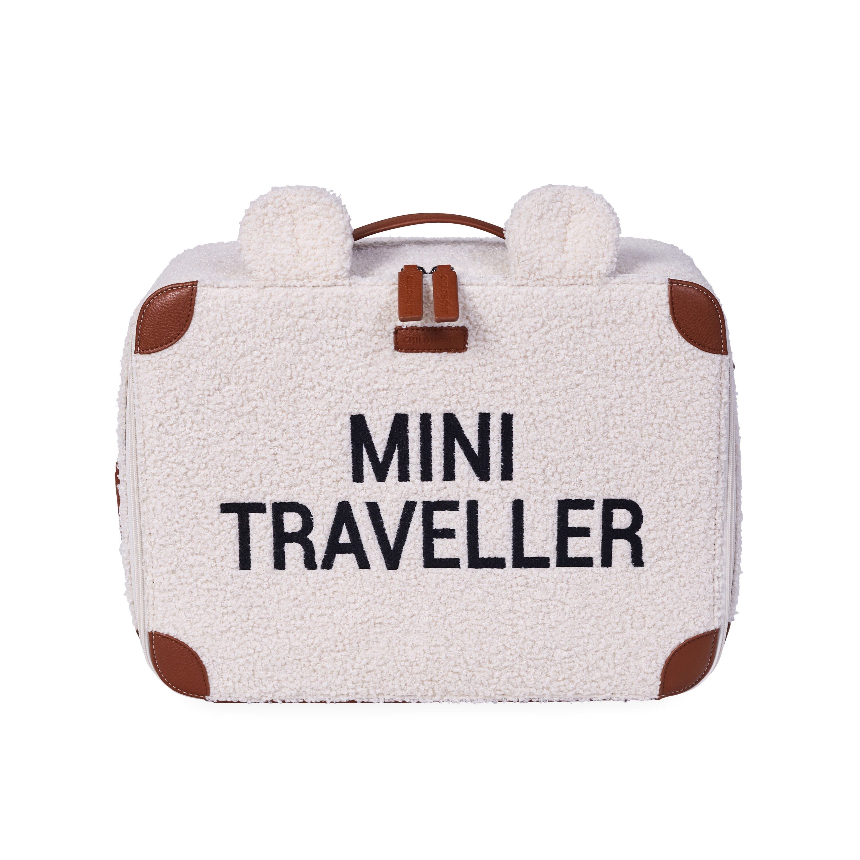 Mini Traveller Kinderkoffer - teddy ecru - Childhome