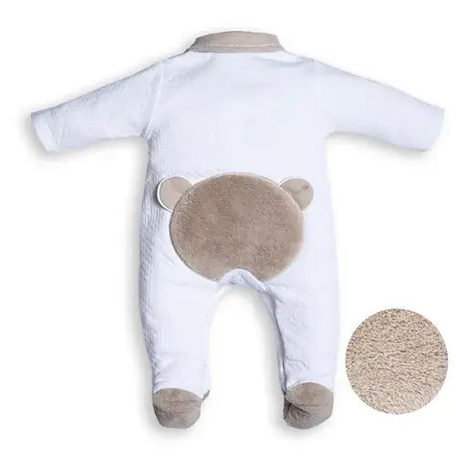 Babypakje fur teddy achterkant White/beige - First