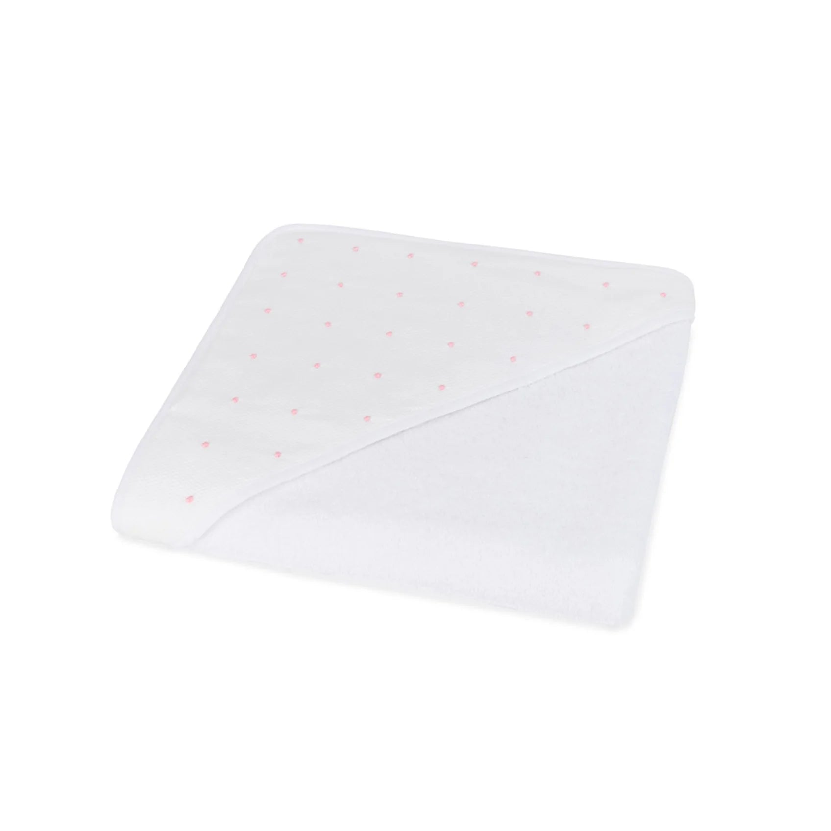 Badcape dots roze/blauw