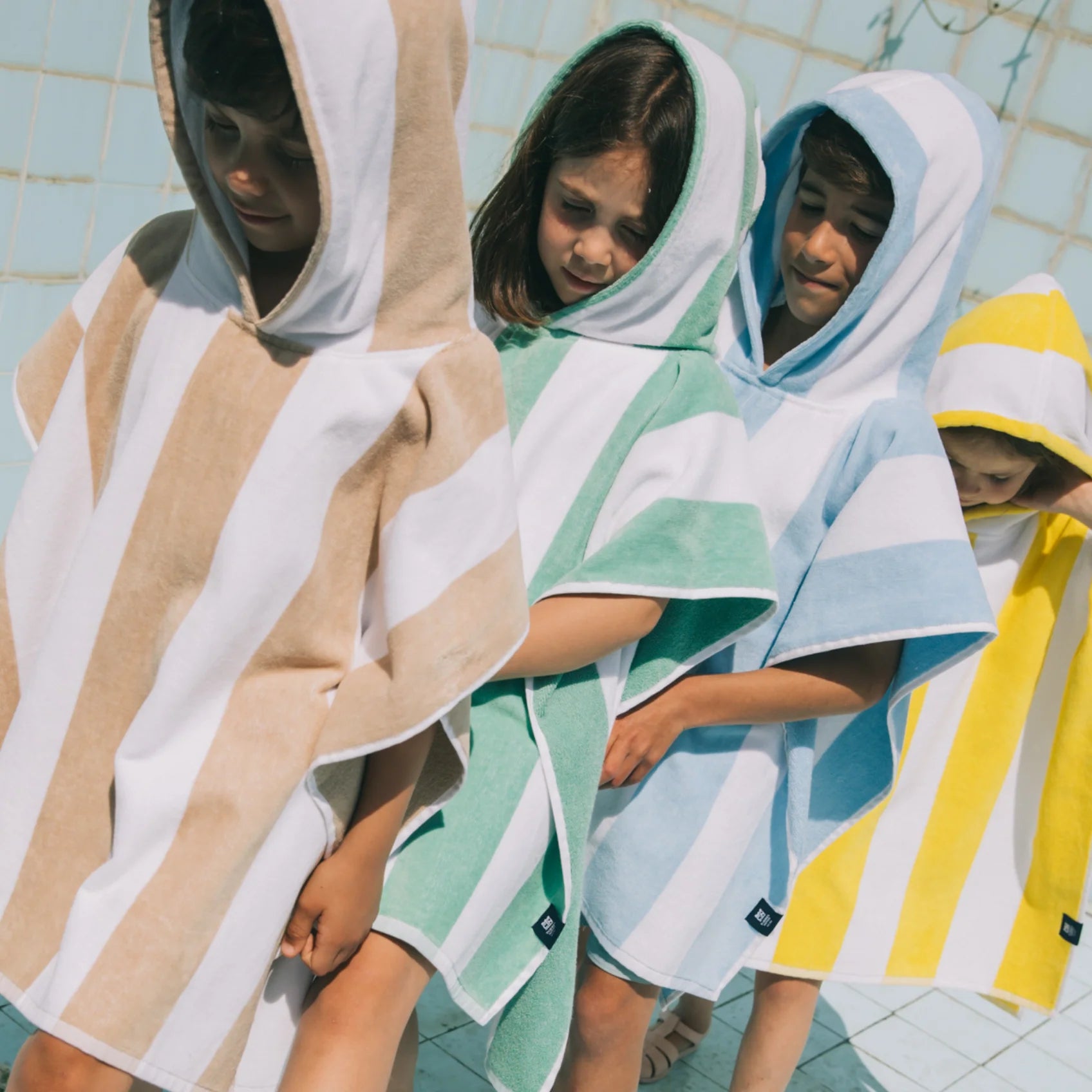 Summer kids poncho 5-10y