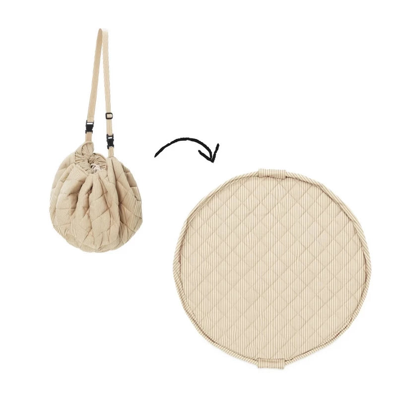 Play & Go Noomad - stripes brown organic babymat