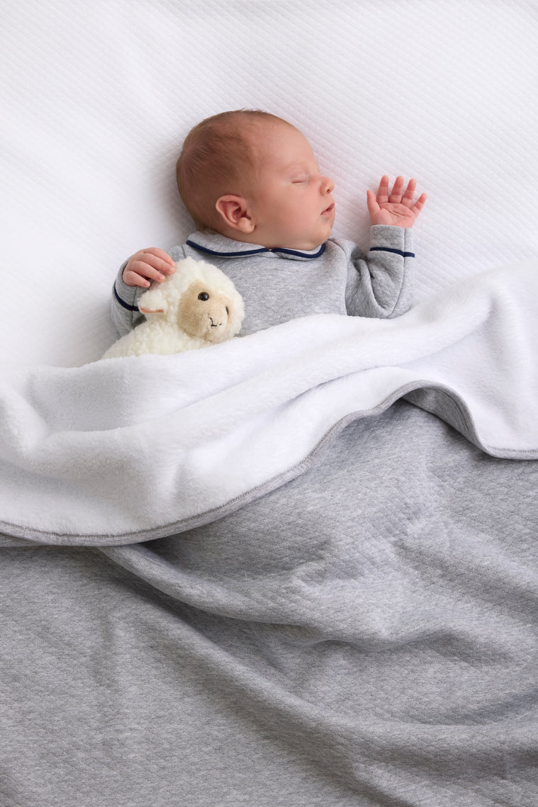 Pyjama losange grijs met donkerblauw